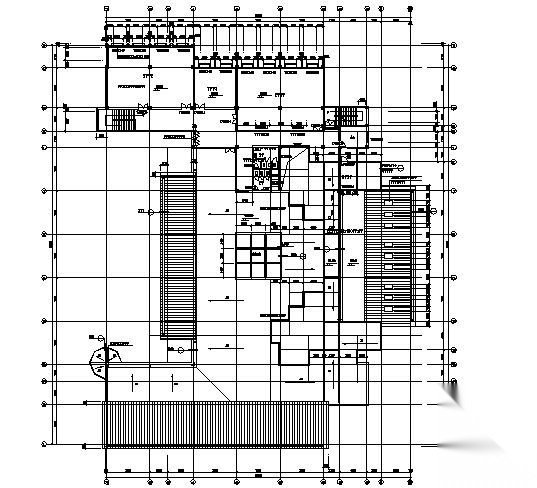 某四层图书馆建筑设计方案图cad施工图下载【ID:151618155】