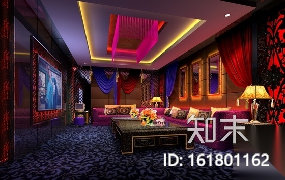 [苏州]奢华KTV娱乐会所装修图（含效果）cad施工图下载【ID:161801162】