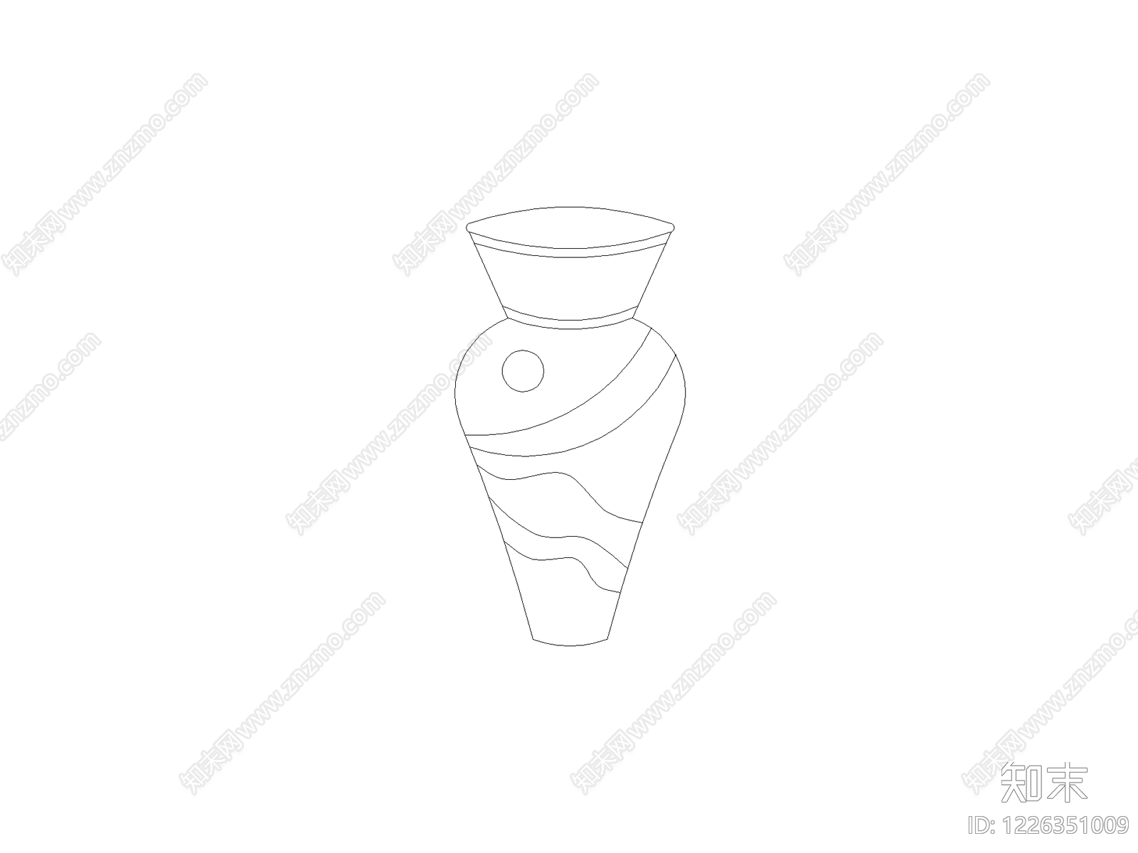 摆件cad施工图下载【ID:1226351009】