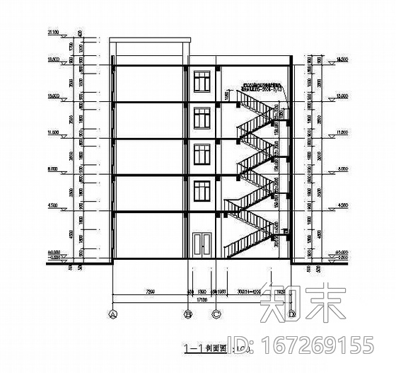 [南京]某五层生产办公楼建筑施工图(毕业设计)施工图下载【ID:167269155】