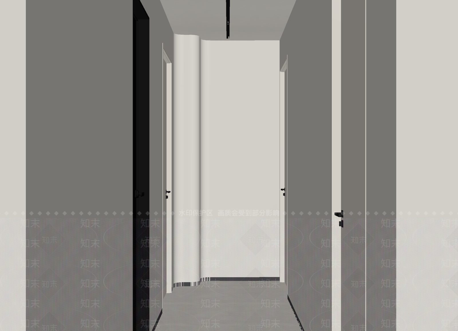 现代走廊3D模型下载【ID:1215020645】