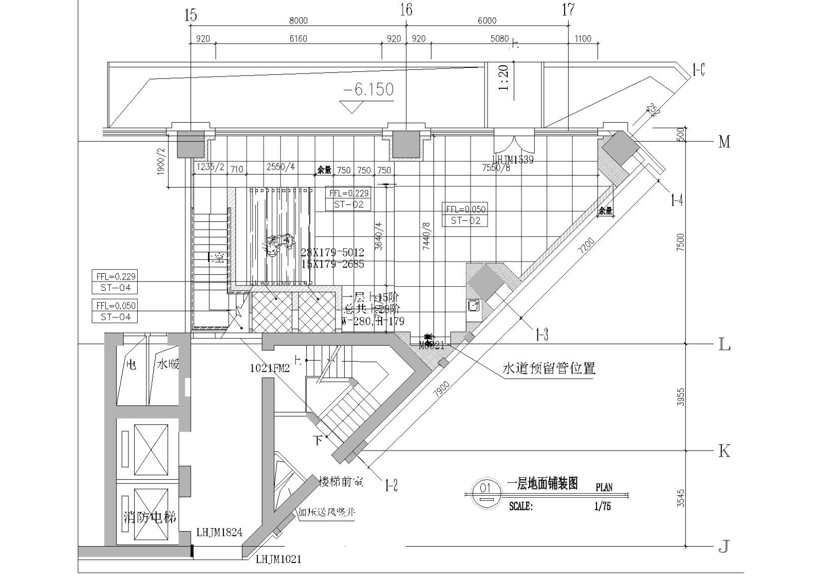 某茶馆全套设计施工装修施工图（含机电等）cad施工图下载【ID:160711171】