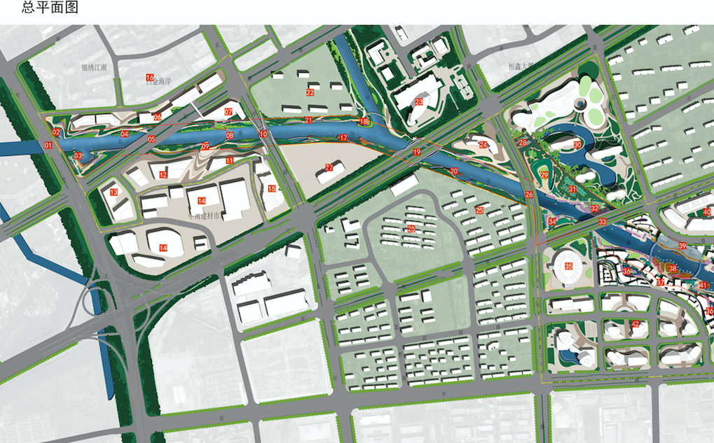 [浙江]杭州高品质生态河畔滨水景观设计方案cad施工图下载【ID:160916166】