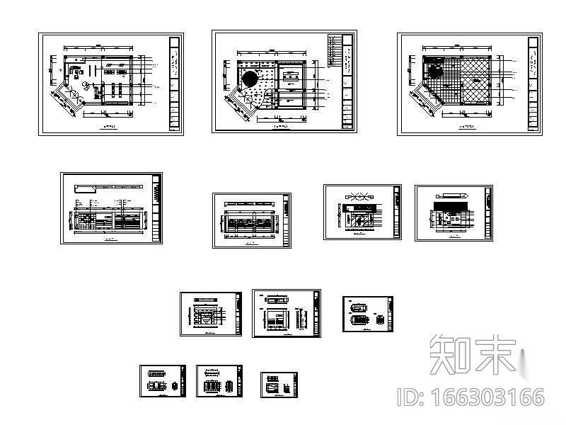 [毕业作品]大型专卖店装修图cad施工图下载【ID:166303166】