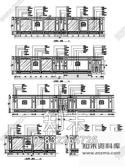 图块/节点酒店大餐厅立面设计图施工图下载【ID:832264725】