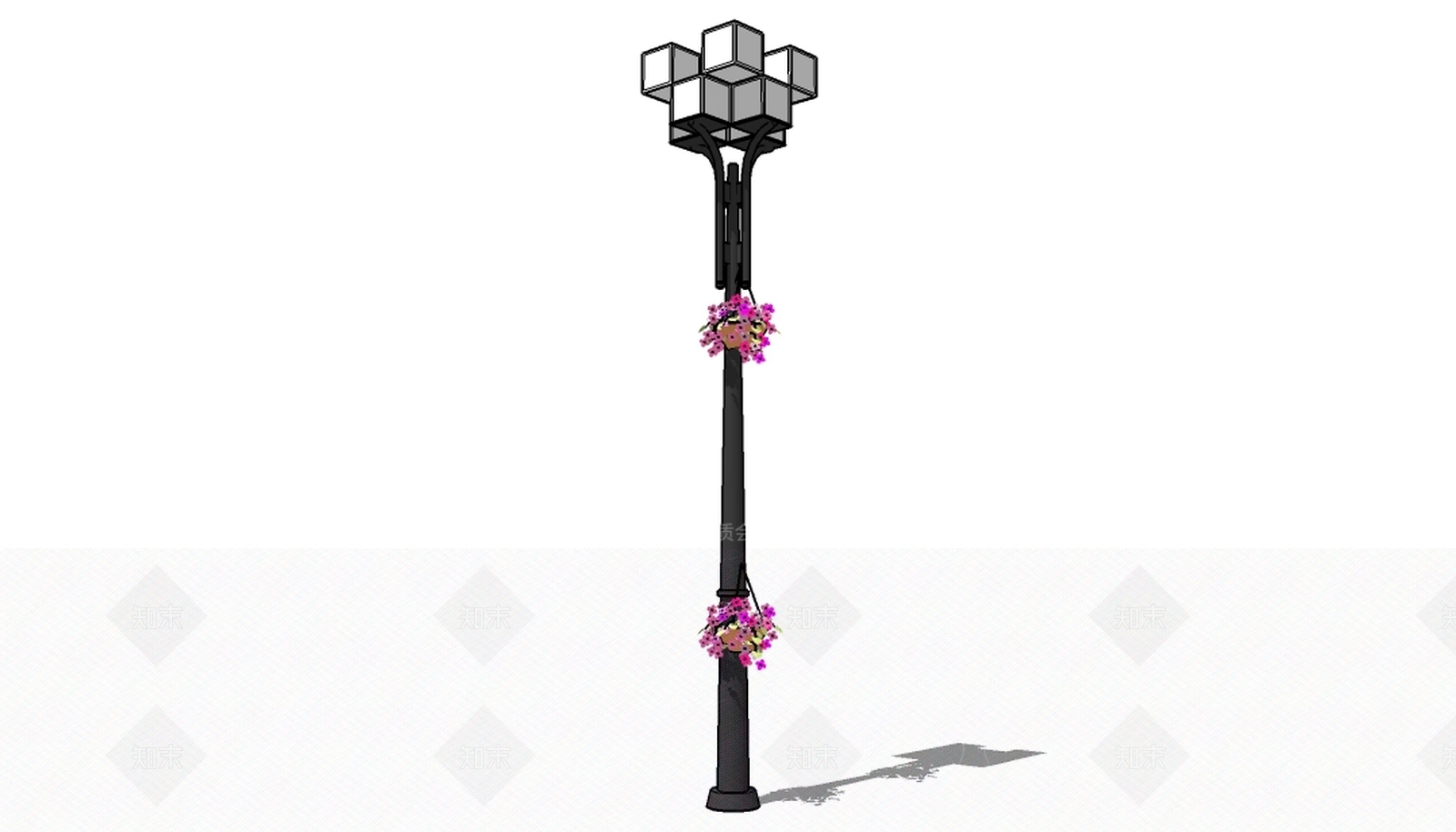 古典仿古路灯仿古庭院灯SU模型下载【ID:333620685】