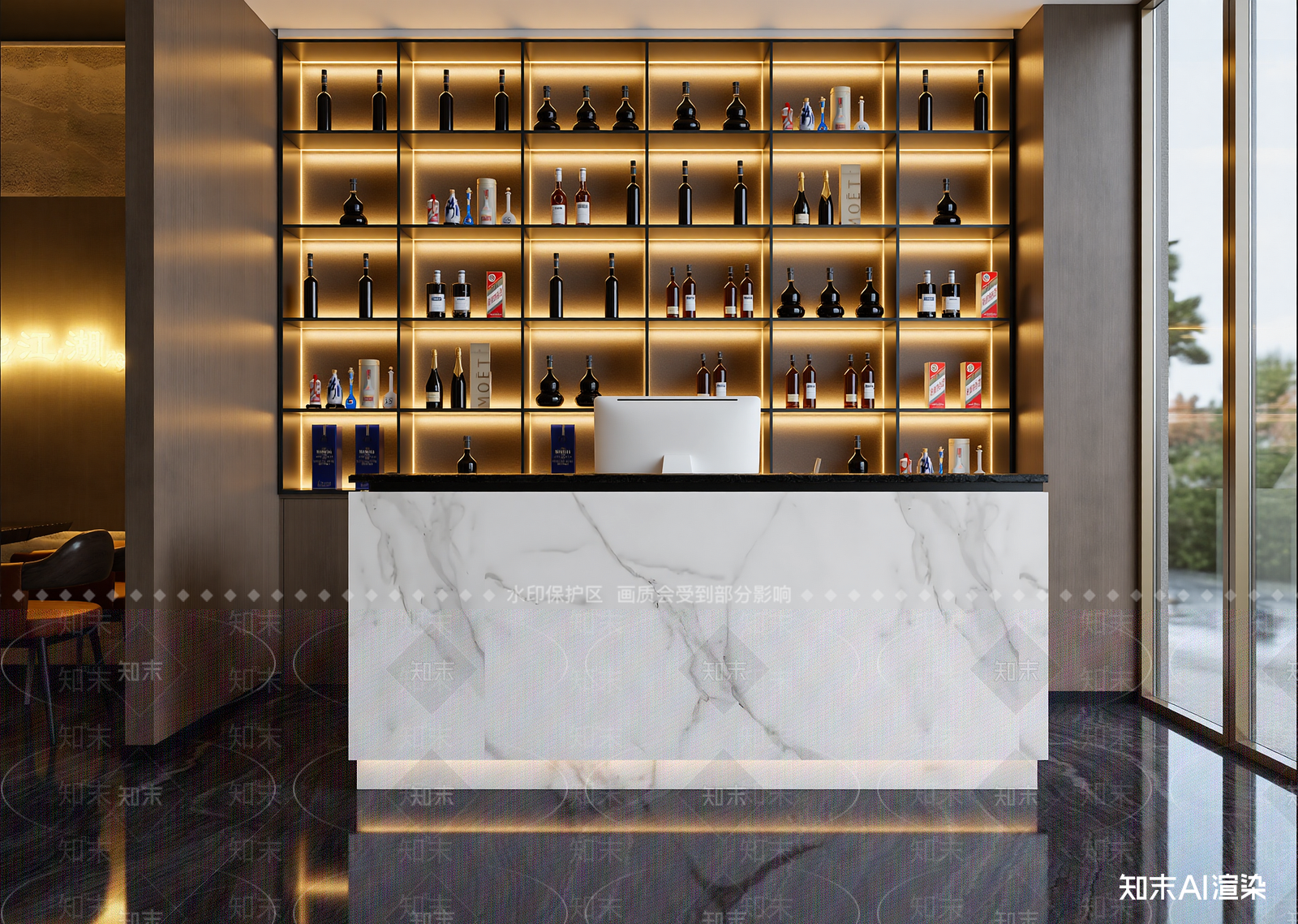 现代酒吧3D模型下载【ID:1214613387】