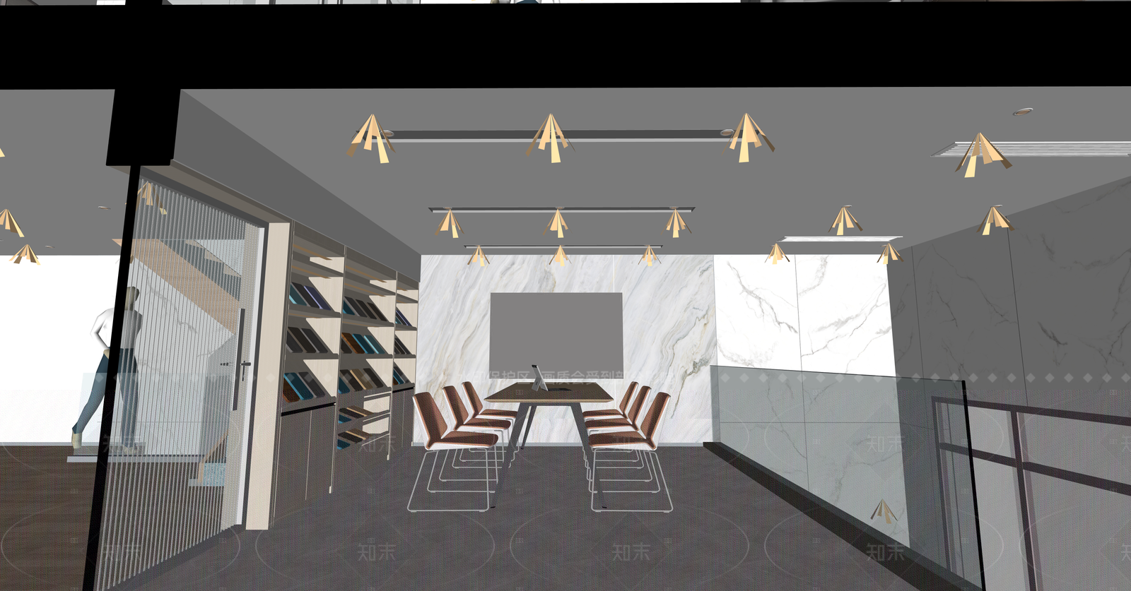 现代家居专卖店SU模型下载【ID:1216062537】