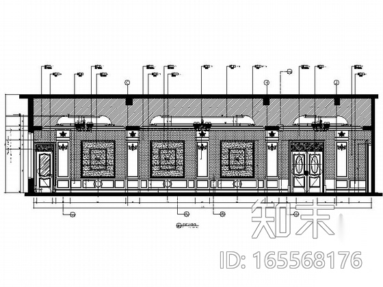 [广州]奢华文化休闲中心B栋室内装修施工图（含效果）cad施工图下载【ID:165568176】