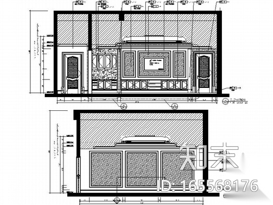 [广州]奢华文化休闲中心B栋室内装修施工图（含效果）cad施工图下载【ID:165568176】