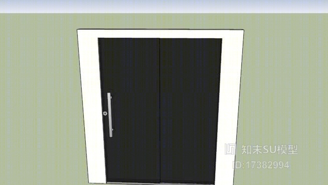 平开门SU模型下载【ID:217906042】