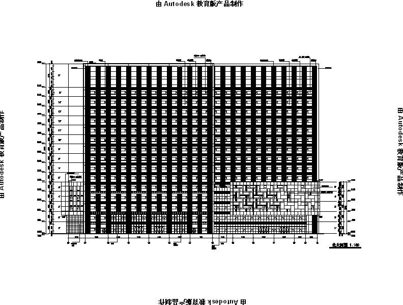 [江苏]高层框剪结构大学校区实验楼建筑施工图cad施工图下载【ID:151550137】