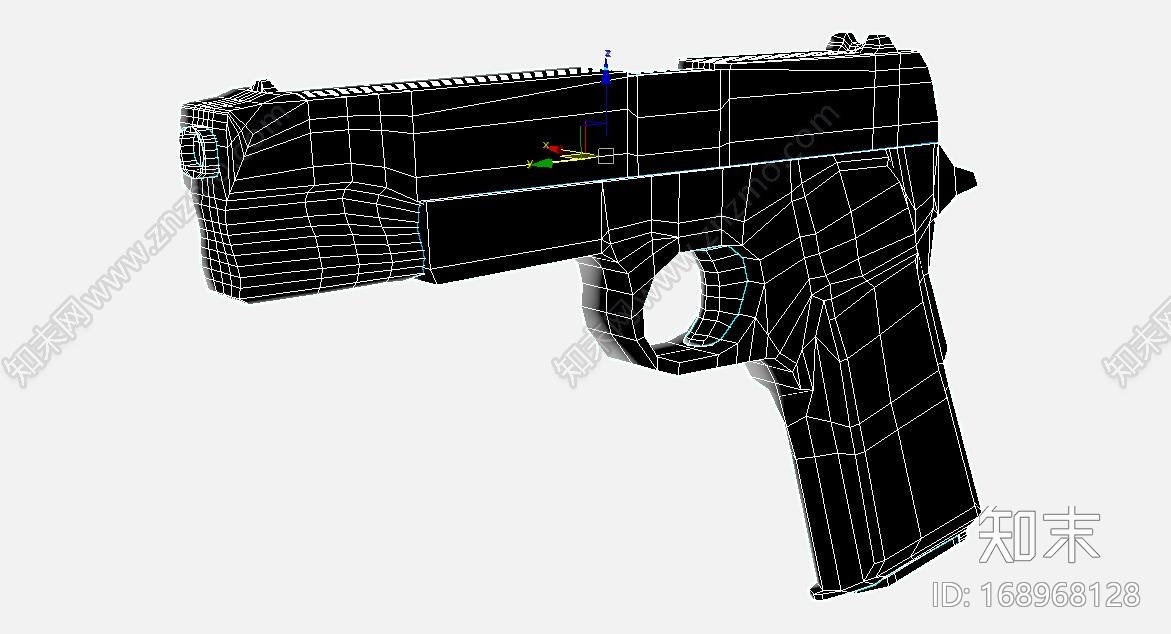 M1911手枪CG模型下载【ID:168968128】