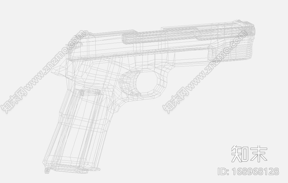 M1911手枪CG模型下载【ID:168968128】