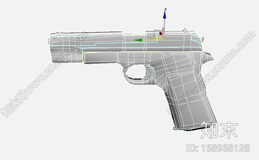 M1911手枪CG模型下载【ID:168968128】