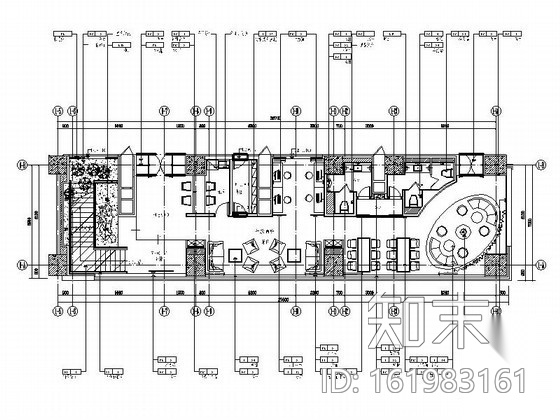 [扬州]顶级酒店行政酒廊室内装修图cad施工图下载【ID:161983161】