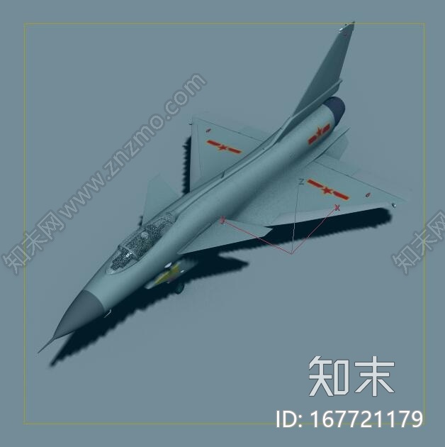 max高精度中国首款隐身战机歼10J10CG模型下载【ID:167721179】