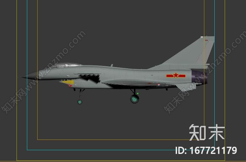 max高精度中国首款隐身战机歼10J10CG模型下载【ID:167721179】