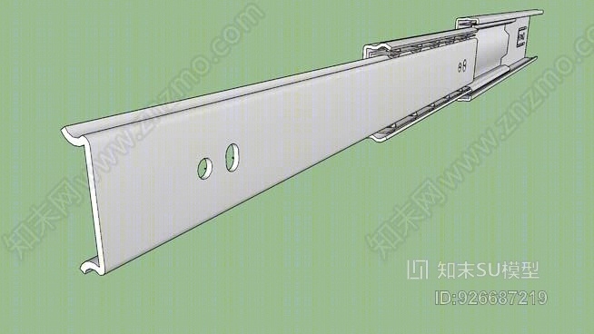 运动品牌全延伸抽屉跑道，250mmSU模型下载【ID:926687219】