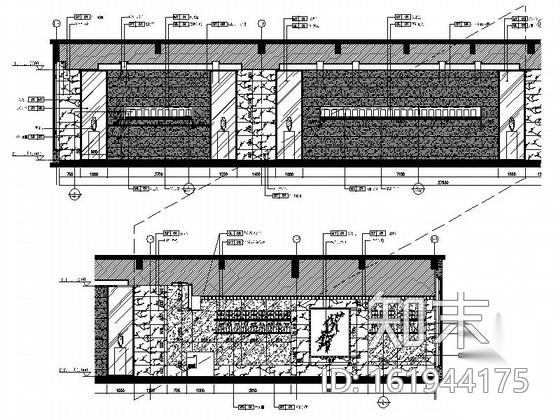 [重庆]大型高档四星级酒店西餐厅装修图cad施工图下载【ID:161944175】