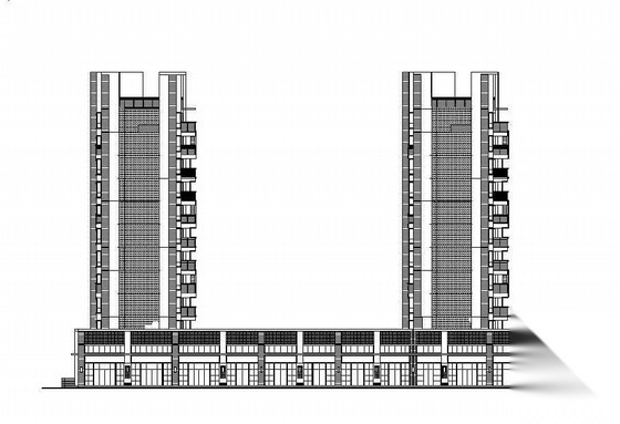 [武汉桥口区]某地块商住小区规划及建筑施工图施工图下载【ID:167910196】