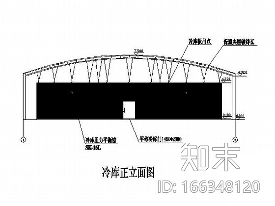 200吨水果冷库设计图施工图下载【ID:166348120】