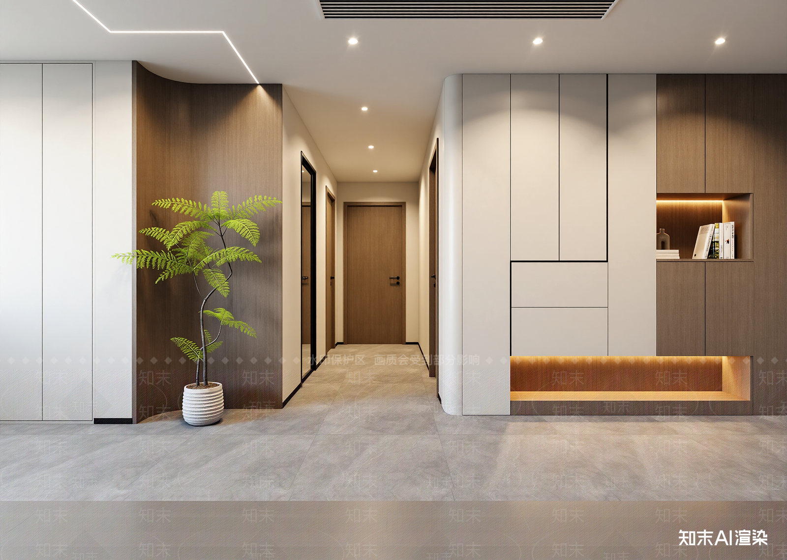 现代玄关3D模型下载【ID:1214757097】
