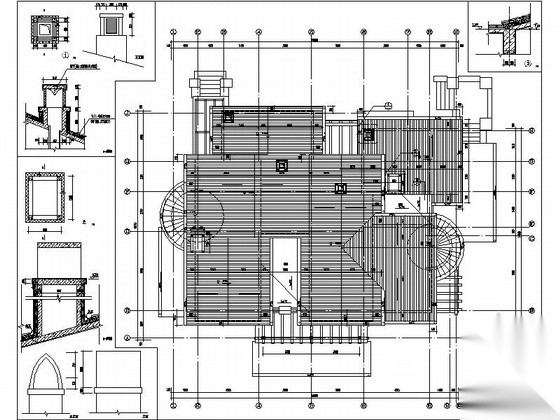 [新农村]多层双拼独栋别墅建筑设计施工图cad施工图下载【ID:165738134】