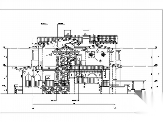 [新农村]多层双拼独栋别墅建筑设计施工图cad施工图下载【ID:165738134】