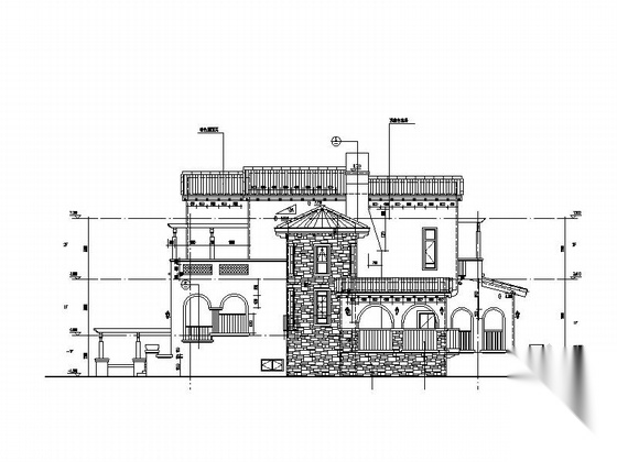 [新农村]多层双拼独栋别墅建筑设计施工图cad施工图下载【ID:165738134】