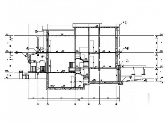 [新农村]多层双拼独栋别墅建筑设计施工图cad施工图下载【ID:165738134】