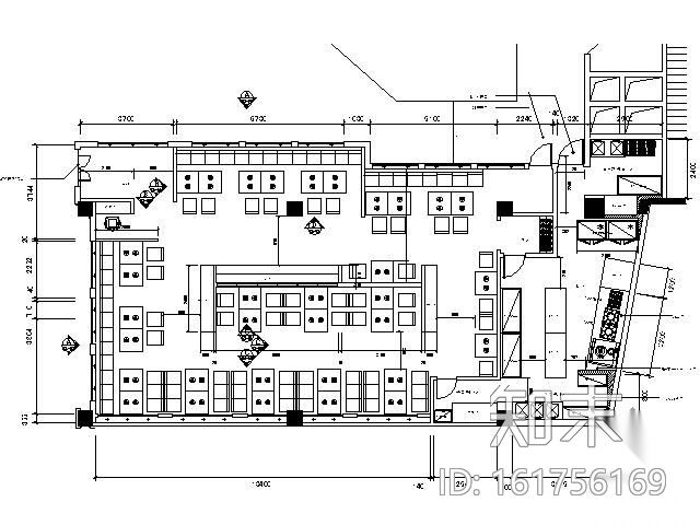 [江苏]现代中式风格火锅餐厅设计图cad施工图下载【ID:161756169】