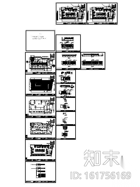 [江苏]现代中式风格火锅餐厅设计图cad施工图下载【ID:161756169】