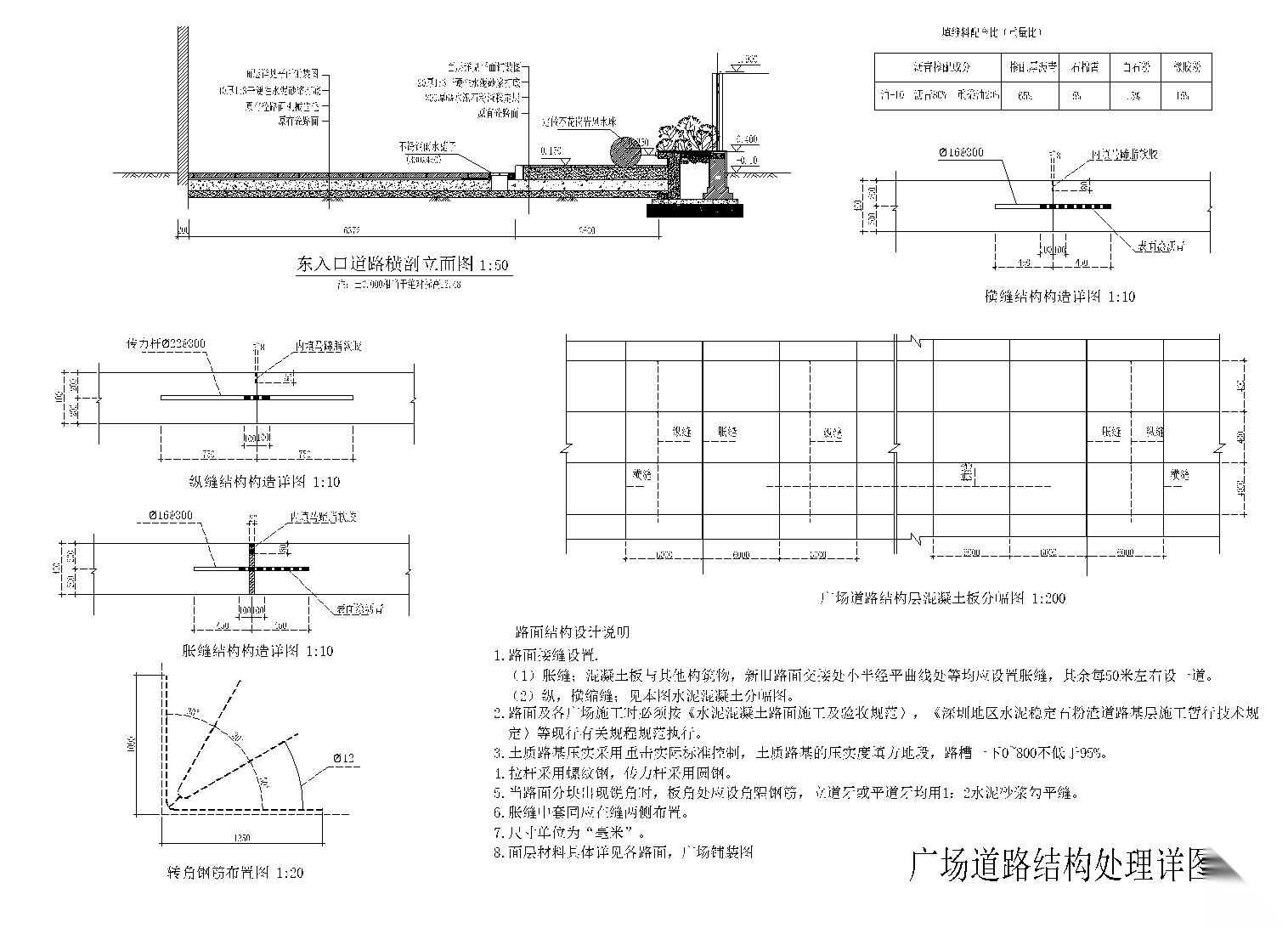 [深圳]人民公园景观全套CAD施工图cad施工图下载【ID:160689189】