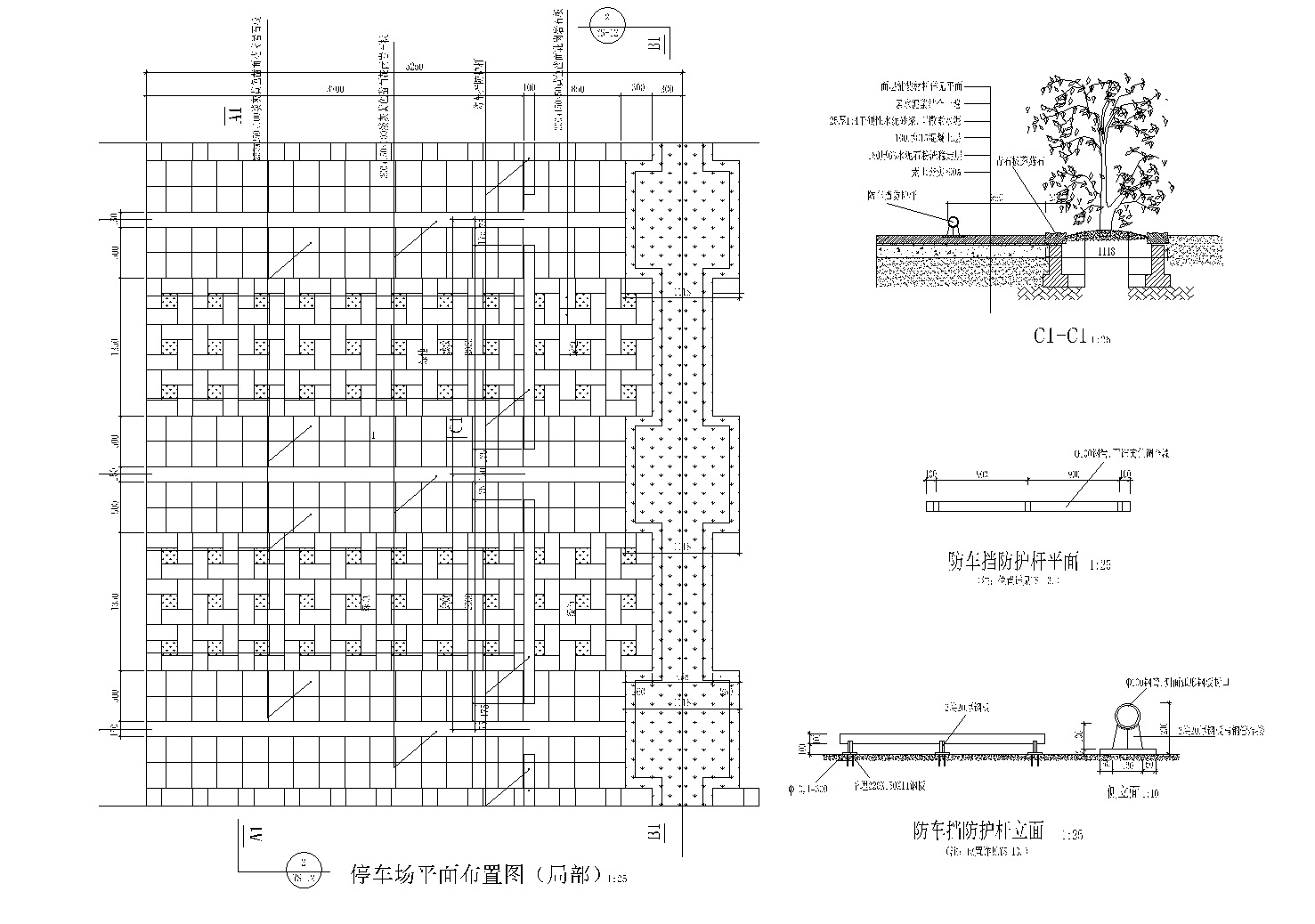 [深圳]人民公园景观全套CAD施工图cad施工图下载【ID:160689189】