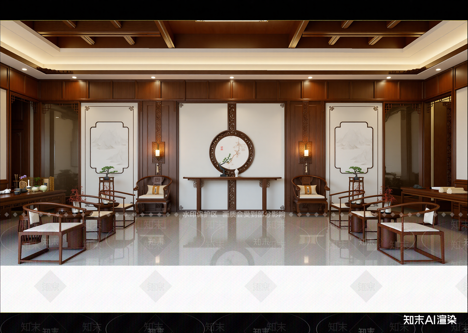 中式茶馆3D模型下载【ID:1214612111】