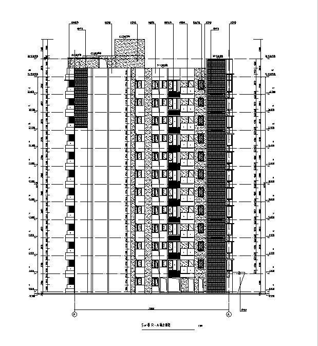 [海南]高层全专业审图后住宅建筑施工图（含全专业及车...cad施工图下载【ID:149776113】