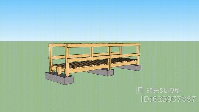 小木桥SU模型下载【ID:622937857】