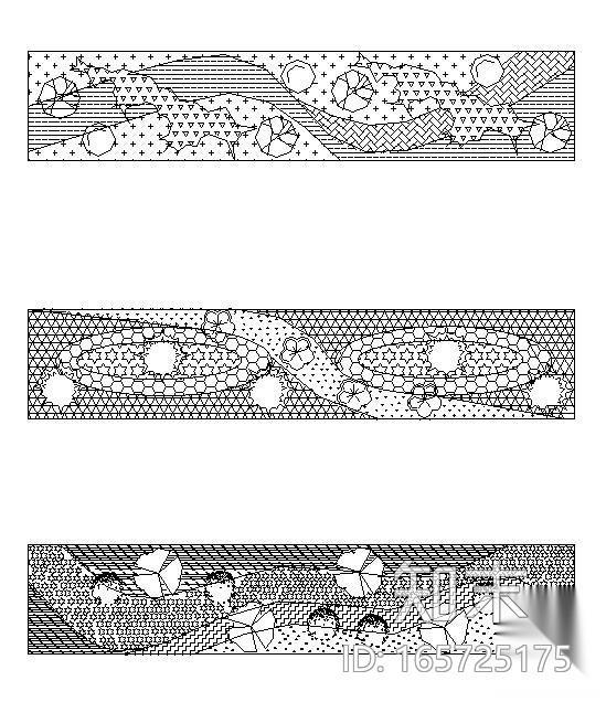 道路绿化带设计9例cad施工图下载【ID:165725175】