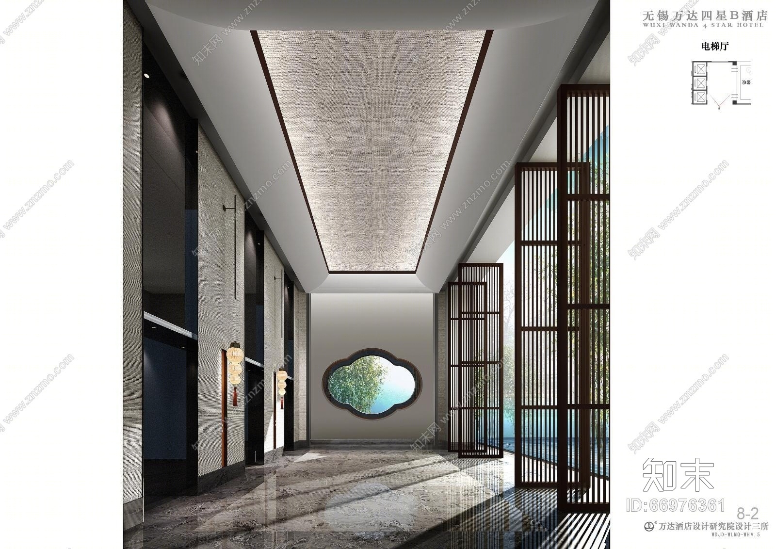 无锡万达城酒店群诺富特酒店外观+内装+建施图cad施工图下载【ID:66976361】