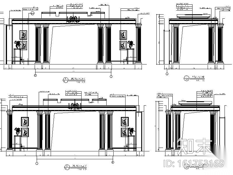 某售楼处装修施工图cad施工图下载【ID:161753169】