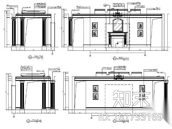 某售楼处装修施工图cad施工图下载【ID:161753169】