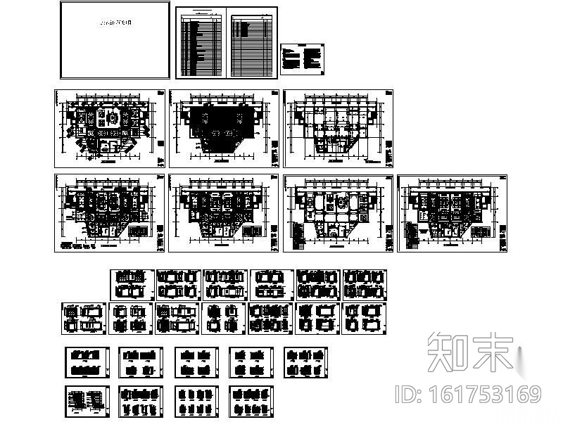 某售楼处装修施工图cad施工图下载【ID:161753169】