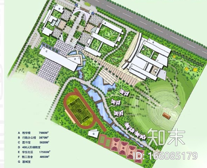 北师大附中一期建筑设计文本cad施工图下载【ID:166085179】