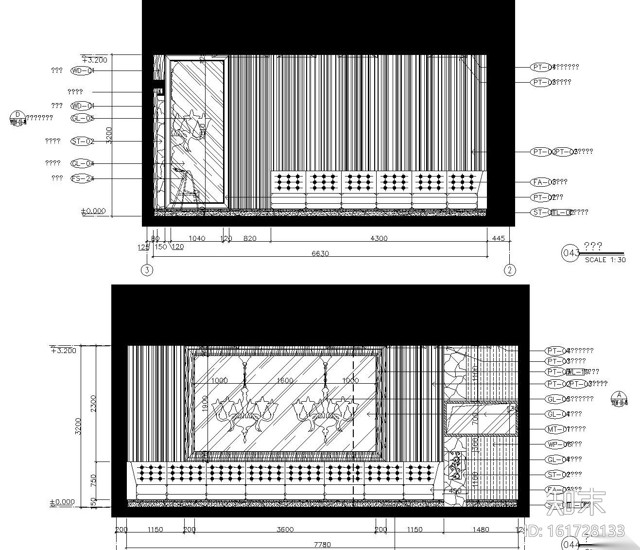 [惠州]现代简约风格大型售楼处装修施工图（附方案效果图...cad施工图下载【ID:161728133】