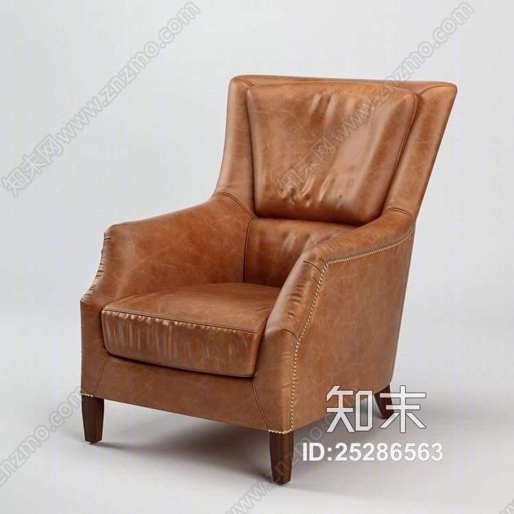 欧式单椅3D模型下载【ID:25286563】