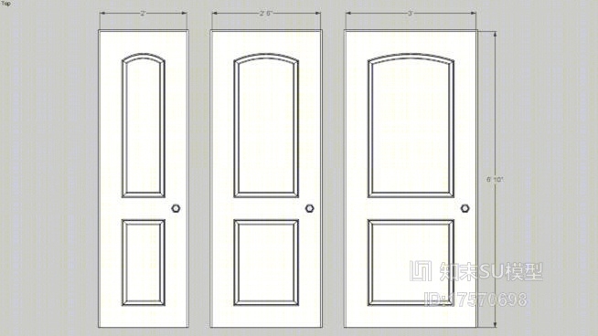 门组合SU模型下载【ID:719276525】