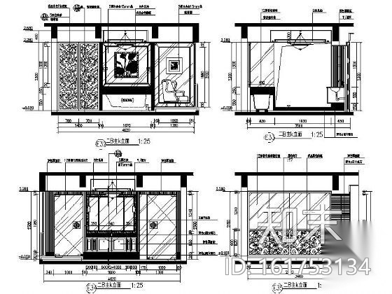 [福建]样板间别墅施工图cad施工图下载【ID:161753134】