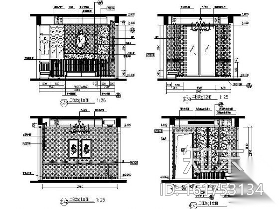 [福建]样板间别墅施工图cad施工图下载【ID:161753134】