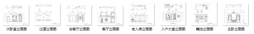 云南某五层别墅施工图及效果图cad施工图下载【ID:161785159】